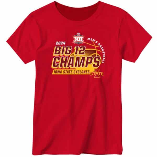 Iowa State 2024 Big 12 Men’s Basketball Conference Tournament Champions Locker Room Shirt