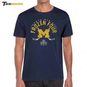 Breakingt Michigan Hockey 2024 Frozen Four Shirt