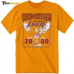 Pedro Pascal World Champions Los Angeles Lakers 2000 Shirt